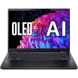 Ноутбук Acer TravelMate TMP614-73 14" 2.8K OLED, Intel U7-155H, 32GB, F1TB, UMA, Win11P, чорний