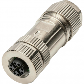 Конектор DIGITUS CАТ 6A M12 F, X-coded, STP, IP67