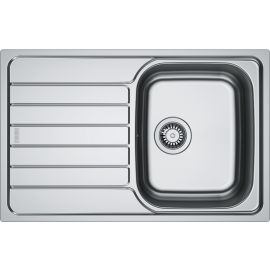 Мийка кухонна Franke Spark, нерж.сталь, прямокутник, з крилом, 780х500х340мм, чаша - 1, врізна, SKL 611-78, нерж декор