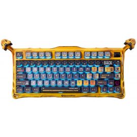 Клавіатура механічна GravaStar Mercury K1 Pro 80keys, GravaStar x Kailh Speedy Mint, BT/WL/USB, жовтий