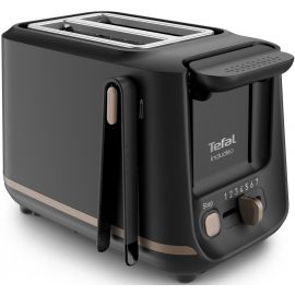 Тостер Tefal Includeo 850Вт, розморожування, щипці, термопластик, чорний