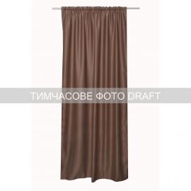 Штора Ardesto 150х270см, блекаут, 100% поліестер, коричневий