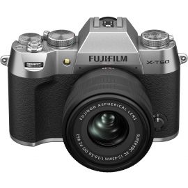 Цифр. фотокамера Fujifilm X-T50 + XC 15-45mm F3.5-5.6 Kit  Silver