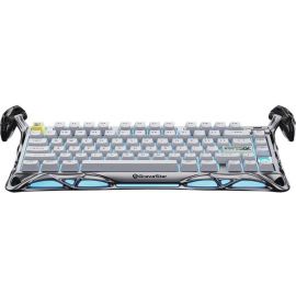 Клавіатура механічна GravaStar Mercury K1 Pro 80keys, GravaStar x Kailh Speedy Mint, EN/UKR, BT/WL/USB, сірий