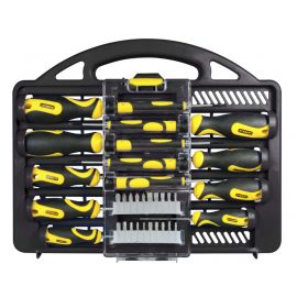 Викрутки Stanley набір 34шт, бітотримач 1/4", 20 біт, SL,PH,PZ,Torx, кейс