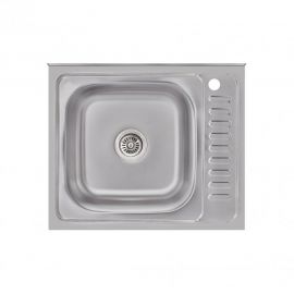 Кухонна мийка Brinex 6050-L 0,6 мм Satin (BRIN6050LSAT06)