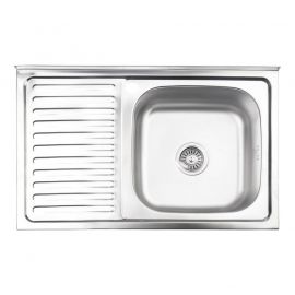 Кухонна мийка Brinex 5080-R 0,8 мм Satin (BRIN5080RSAT06)