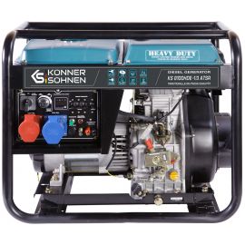 Генератор дизельний Konner&Sohnen KS 8100HDE-1/3 ATSR (EURO V), 230/400В, 5.5/6.0кВт, передстартовий підігрів, вихід ATS, 117кг