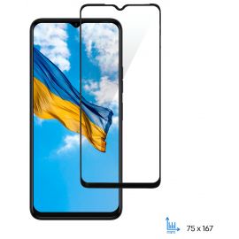 Захисне скло 2E для TECNO Spark 10 (KI5q), 2.5D FCFG, (1 Pack), чорна рамка