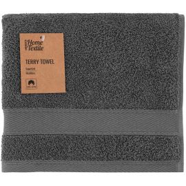 Рушник махровий Ardesto SuperSoft, 50х90см, 100% бавовна, сірий темний