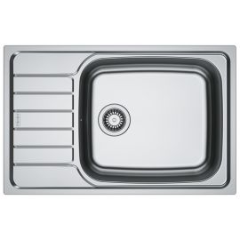Мийка кухонна Franke Spark, нерж.сталь, прямокутник, з крилом, 780х500х160мм, чаша - 1, врізна, оборотна, SKL 611-78 XL, нерж декор