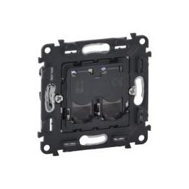 Розетка інформаційна 2ХRJ45 кат. 5e UTP Legrand Valena, IN*MATIC