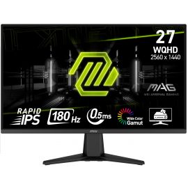 Монітор MSI 27" MAG 275QF 2xHDMI, DP, Audio, IPS, 2560x1440, 180Hz, 0.5ms, sRGB 101%, AdaptiveSync