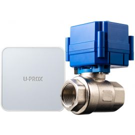Комплект запобігання затопленню U-Prox Valve DN20, 3/4", автономне живлення від батарей CR123A, автоматичний прогон раз на тиждень