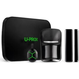 Комплект охоронної сигналізації U-Prox MPX L KF kit Black, U-Prox MPX L, U-Prox PIR, U-Prox WDC, U-Prox Keyfob B4, бездротовий, чорний