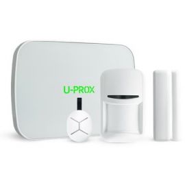 Комплект охоронної сигналізації U-Prox MPX L KF kit White, U-Prox MPX L, U-Prox PIR, U-Prox WDC, U-Prox Keyfob B4, бездротовий, білий