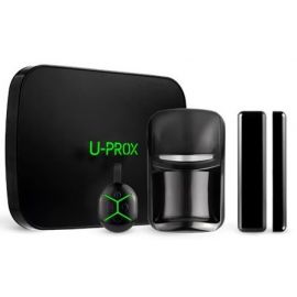 Комплект охоронної сигналізації U-Prox MPX LE KF kit Black, U-Prox MPX LE, U-Prox PIR, U-Prox WDC, U-Prox Keyfob B4, бездротовий, чорний