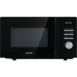 Мікрохвильова піч Gorenje, 20л, електр. керув., 800Вт, гриль, дисплей, 11 програм, чорний