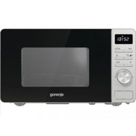 Мікрохвильова піч Gorenje, 23л, міх. управл., 800Вт, гриль, дисплей, нерж