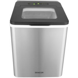 Льодогенератор побутовий Sencor SIM3400SS, 150 Вт, 12 кг/добу, об'єм 1.8л, приготування за 7 хв, 2 розміри льоду, сірий