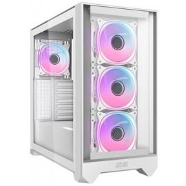 Корпус 2E GAMING Dominator Pro G2302W, без БЖ 2xUSB3.0, 1xUSBType-C, 4x120мм ARGB, VGA 380мм, LCS ready, контролер з пультом, TG Side Panel, TG/Mesh Front panel, ATX, білий