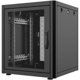 Шафа MIRSAN 19", 20U, GTN, перфоровані двері, 600x600 мм, максимально 1000 кг, чорна