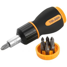 Біти Tolsen, набір 7шт, бітотримач, 1/4"