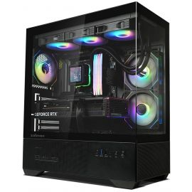 Корпус Zalman Chronix без БЖ, 1xUSB3.0, 1xUSB2.0, 1x Type C, 2x120мм ARGB Reverse,  1x120мм ARGB, VGA 410мм, LCS ready, TG Side/Front Panel, ATX, чорний
