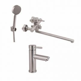 Акційний набір Lidz Aria: Змішувач 005 Nickel + Змішувач 001F Nickel