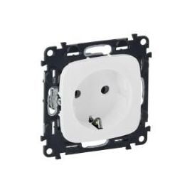 Розетка зі шторками Schuko Legrand Valena ALLURE, 16А, 250V, автоматичні клеми, білий