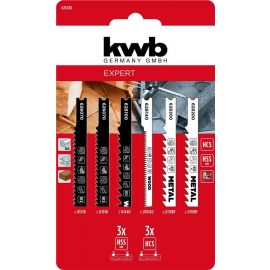 Полотно пиляльне для електролобзика KWB набір 6шт