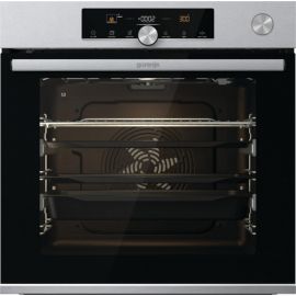 Духова шафа Gorenje електрична, 77л, A+, TouchFree, пара, дисплей, Wi-Fi керування, піроліз, готув. на різн рівнях, нерж