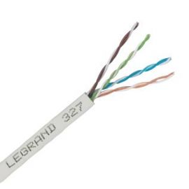 Кабель "вита пара" Legrand CAT 5e U-UTP, 305м, AWG 24/1, LINKEO, PVC, коричневий, метр