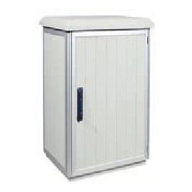 Шафа ZPAS 19", 25U, SZD, всепогодна вулична, 600x600 мм, максимально 1000кг, сіра