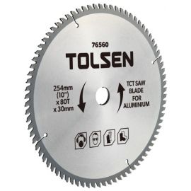 Диск пильний Tolsen по люмінію, 254х80Tх30мм
