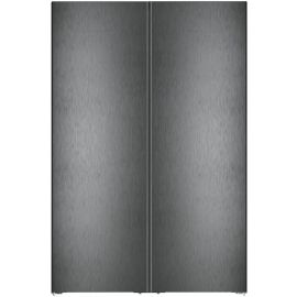 Холодильник Liebherr SBS, 185.5x119.4х67.5, холод.відд.-398л, мороз.відд.-271л, 2дв., A++, NF, диспл внутр., чорний