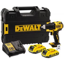Дриль-шурупокрут DeWalt безщітковий XR Li-Ion 18В акб 2х2А·год 65Нм 450-1650об·хв патрон 13мм ЗП кейс додаткова рукоятка 1.1кг