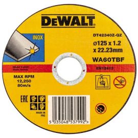 Диск відрізний по металу DeWalt INOX 125х1.2х22.23мм