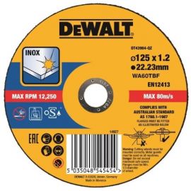 Диск відрізний по металу DeWalt EXTREME 125х1.2х22.23мм