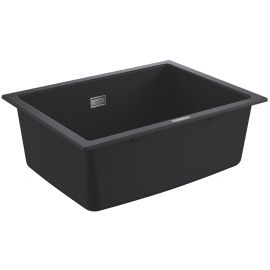 Мийка кухонна GroheK700U кварц. композит, прямокут., без крила, 610х460х210мм, чаша - 1, врізна, чорний граніт