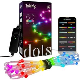 Гірлянда Smart LED Twinkly Dots Lights RGB 60 IP20 3м кабель прозорий без БЖ