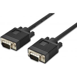 Кабель DIGITUS VGA, M/M, 2 х феррит, 3м, чорний