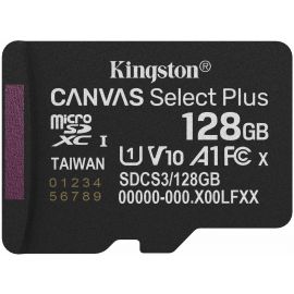 Карта пам'яті Kingston microSD  128GB C10 UHS-I A1 V10 R150MB/s