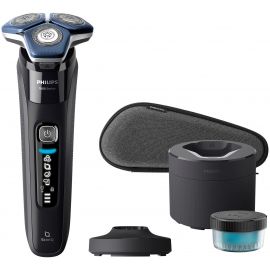 Бритва електр. Philips роторна Series 7000 SkinIQ,  бритв.головок-4, Li-Ion, сух.+волог., індикатор заряду, тример, чохол, чорний