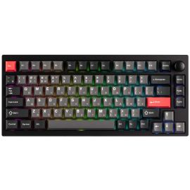 Клавіатура механічна Lemokey  P1 Pro 84Key, Keychron Super Banana, WL/BT/USB-A, QMK/VIA, Hot-Swap, EN/UKR, RGB,  Knob, Carbon Black