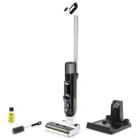 Пилосос Karcher безпровідний FCV 3, 160Вт, конт пил -0.45л, вода -0.8л, автон. робота до 30хв, вага-3.7кг, 3в1, білий