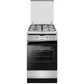 Плита комбінована Hansa, 50х60см, 62л, чавун, газ контр., дисплей, сірий