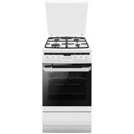 Плита комбінована Hansa, 50х60см, 62л, чавун, газ контр., дисплей, білий