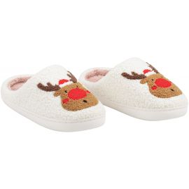 Взуття домашнє Ardesto Christmas 36/37 розмір, 100% поліестер, підошва 100% гума, білий