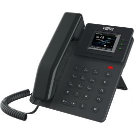 Телефон IP Fanvil V60P 2xFE LAN, 4 SIP line, SW Linux, PoE, 2.4" кольоровий дисплей